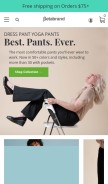 How betabrand.com looks like on a mobile device such as an iPhone.