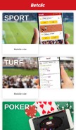 How betclic.com looks like on a mobile device such as an iPhone.