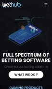 How bethub.io looks like on a mobile device such as an iPhone.