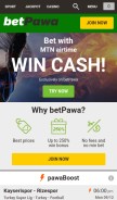 How betpawa.ng looks like on a mobile device such as an iPhone.