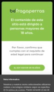 How betragaperras.es looks like on a mobile device such as an iPhone.