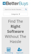 How betterbuys.com looks like on a mobile device such as an iPhone.