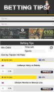 How betting-tips.co looks like on a mobile device such as an iPhone.