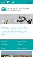 How beuth-hochschule.de looks like on a mobile device such as an iPhone.