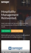 How bevager.com looks like on a mobile device such as an iPhone.