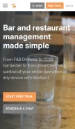 How bevspot.com looks like on a mobile device such as an iPhone.