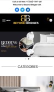 How beyondbridgesusa.com looks like on a mobile device such as an iPhone.
