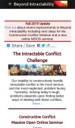 How beyondintractability.org looks like on a mobile device such as an iPhone.