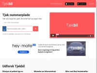 Desktop screenshot for tjekbil.dk
