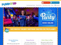 Desktop screenshot for pumpitupparty.com