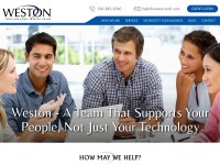 Desktop screenshot for weston-tech.com