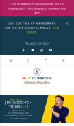 How bgtylifestyle.com looks like on a mobile device such as an iPhone.