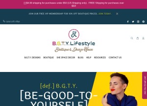 How bgtylifestyle.com looks like on a tablet such as an iPad.