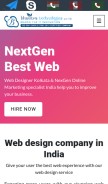 How bhavitra.com looks like on a mobile device such as an iPhone.