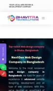 How bhavitrabd.com looks like on a mobile device such as an iPhone.