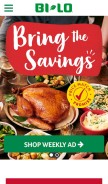 How bi-lo.com looks like on a mobile device such as an iPhone.