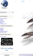 How biancobrothers.com looks like on a mobile device such as an iPhone.