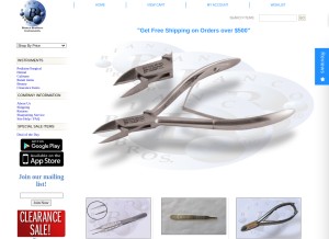 How biancobrothers.com looks like on a tablet such as an iPad.