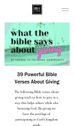 How biblelyfe.com looks like on a mobile device such as an iPhone.