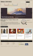 How bibleodyssey.org looks like on a mobile device such as an iPhone.