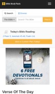 How biblestudytools.com looks like on a mobile device such as an iPhone.