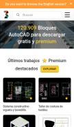 How bibliocad.com looks like on a mobile device such as an iPhone.