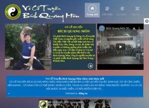 How bichquang.net looks like on a tablet such as an iPad.