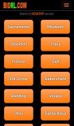 How bidrl.com looks like on a mobile device such as an iPhone.