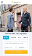 How bienici.com looks like on a mobile device such as an iPhone.