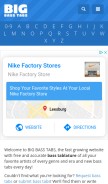 How bigbasstabs.com looks like on a mobile device such as an iPhone.