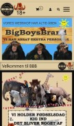 How bigboysbrand.dk looks like on a mobile device such as an iPhone.