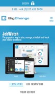 How bigchangeapps.com looks like on a mobile device such as an iPhone.