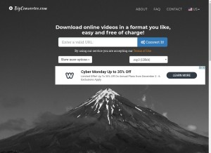 How bigconverter.com looks like on a tablet such as an iPad.