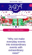 How bigdotofhappiness.com looks like on a mobile device such as an iPhone.