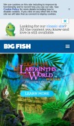 How bigfishgames.com looks like on a mobile device such as an iPhone.