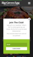 How biggreenegg.com looks like on a mobile device such as an iPhone.