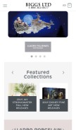 How biggsltd.com looks like on a mobile device such as an iPhone.