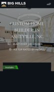 How bighills.com looks like on a mobile device such as an iPhone.