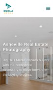 How bighillsmedia.com looks like on a mobile device such as an iPhone.
