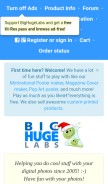 How bighugelabs.com looks like on a mobile device such as an iPhone.