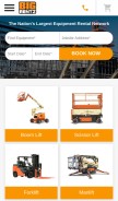 How bigrentz.com looks like on a mobile device such as an iPhone.