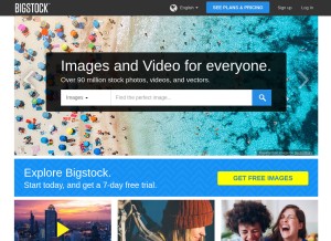 How bigstockphoto.com looks like on a tablet such as an iPad.