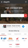 How bikewale.com looks like on a mobile device such as an iPhone.