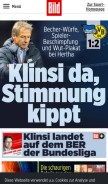 How bild.de looks like on a mobile device such as an iPhone.