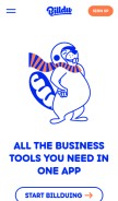 How billdu.com looks like on a mobile device such as an iPhone.