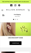 How billionavenue.com looks like on a mobile device such as an iPhone.