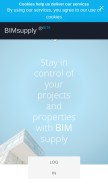 How bimsupply.com looks like on a mobile device such as an iPhone.