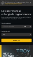 How binance.com looks like on a mobile device such as an iPhone.