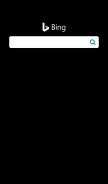 How bing.com looks like on a mobile device such as an iPhone.