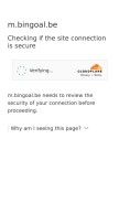 How bingoalcasino.be looks like on a mobile device such as an iPhone.